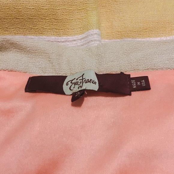 Anthropologie Eva Franco striped lined skirt -sz 2 - Picture 5 of 5